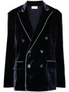 Pierre-louis Mascia Pierre Louis Mascia Double Breasted Jacket In Blue