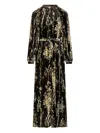 Pierre-louis Mascia Pierre Louis Mascia Velvet Long Dress In Black