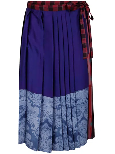 Pierre-louis Mascia Vibrant Printed Mini Skirt In Multicolor