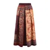 Pierre-louis Mascia Virgin Wool Tapestry Effect Skirt In Red
