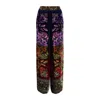 Pierre-louis Mascia Viscose And Silk Palazzo Pants In Multi