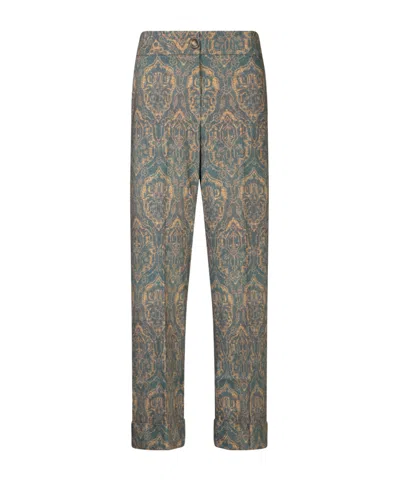 Pierre-louis Mascia Wide-leg Casual Pants In Green
