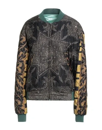 Pierre-louis Mascia Woman Jacket Black Size M Polyester, Silk, Cotton