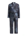 Pierre-louis Mascia Woman Jumpsuit Midnight Blue Size L Silk