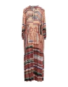 Pierre-louis Mascia Woman Maxi Dress Beige Size M Silk