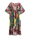 Pierre-louis Mascia Woman Midi Dress Burgundy Size Onesize Cotton