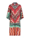 Pierre-louis Mascia Woman Midi Dress Red Size L Cotton