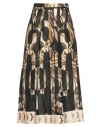 Pierre-louis Mascia Woman Midi Skirt Beige Size Xs Silk In Black