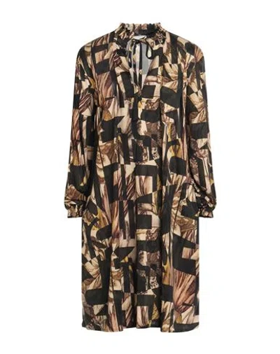 Pierre-louis Mascia Woman Mini Dress Beige Size L Silk