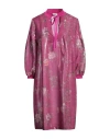 Pierre-louis Mascia Woman Mini Dress Mauve Size L Polyester, Silk