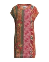 Pierre-louis Mascia Woman Mini Dress Mustard Size L Silk