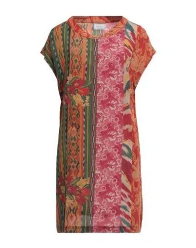 Pierre-louis Mascia Woman Mini Dress Mustard Size L Silk