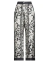 Pierre-louis Mascia Woman Pants Black Size M Silk In Multi