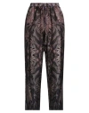 Pierre-louis Mascia Woman Pants Dark Brown Size L Silk