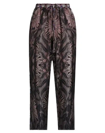 Pierre-louis Mascia Woman Pants Dark Brown Size L Silk