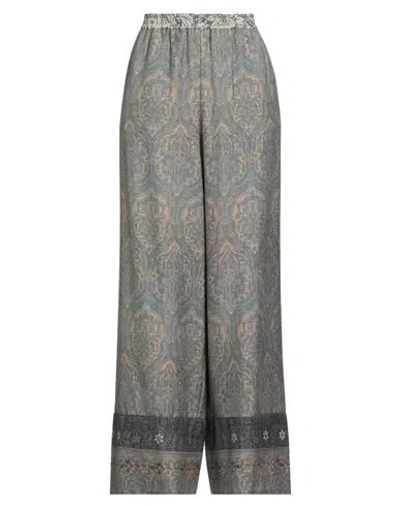 Pierre-louis Mascia Woman Pants Lead Size S Cashmere, Silk In Gray