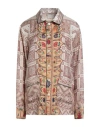 Pierre-louis Mascia Woman Shirt Khaki Size M Silk