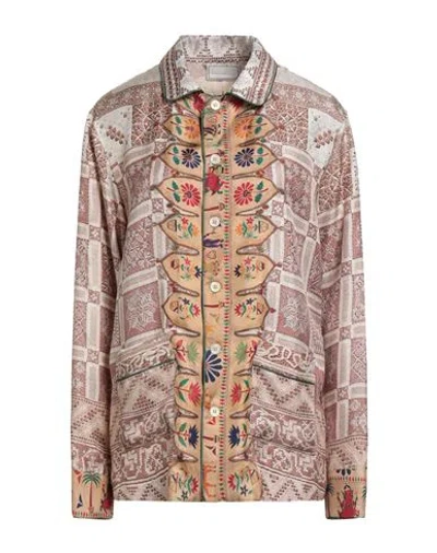 Pierre-louis Mascia Woman Shirt Khaki Size M Silk