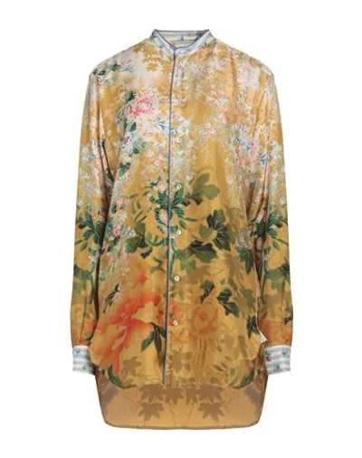 Pierre-louis Mascia Woman Shirt Marigold Size L Silk In Multi