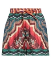 PIERRE-LOUIS MASCIA PIERRE-LOUIS MASCIA WOMAN SHORTS & BERMUDA SHORTS BRICK SIZE M SILK