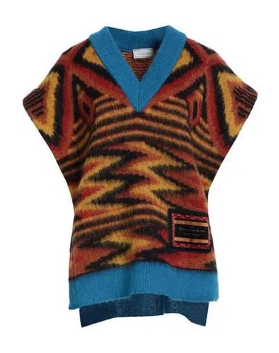 Pierre-louis Mascia Woman Sweater Orange Size L Wool, Mohair Wool, Alpaca Wool, Nylon