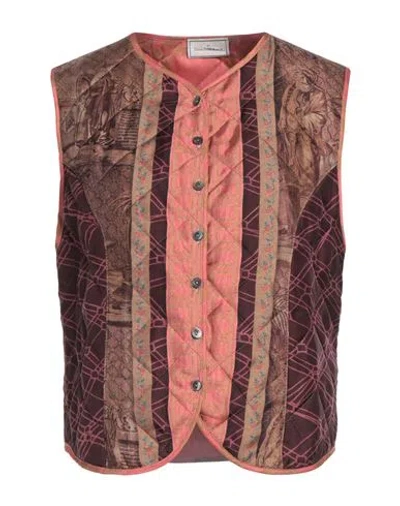 Pierre-louis Mascia Woman Tailored Vest Plum Size M Polyester, Silk