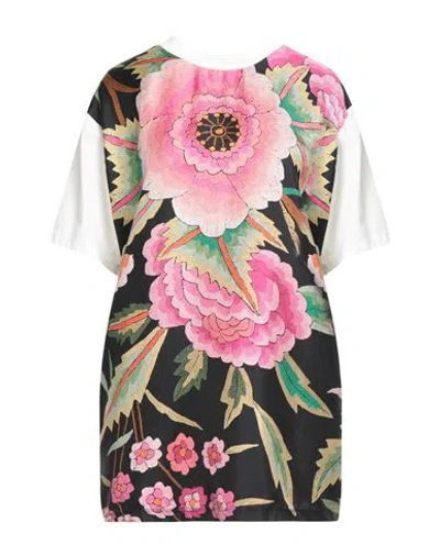 Pierre-louis Mascia Woman Top Black Size M Cotton, Silk
