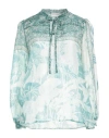 Pierre-louis Mascia Woman Top Emerald Green Size L Silk