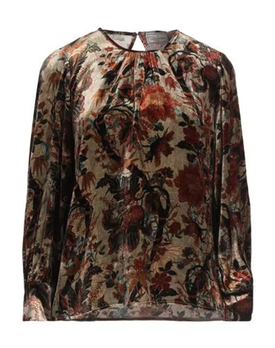 Pierre-louis Mascia Woman Top Sage Green Size M Viscose, Silk