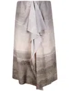 Pierre-louis Mascia Adastrgum Draped Silk-blend Skirt In Multi