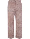 Pierre-louis Mascia Geometric-print Wool Trousers In Black