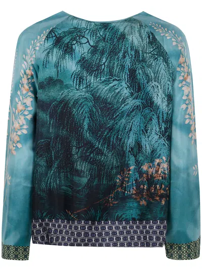 Pierre-louis Mascia Pierre Louis Mascia Women Longsleeves Shirt In Blue