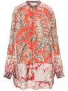 Shop Pierre-louis Mascia Pierre Louis Mascia Women's Silk Shirt In Red