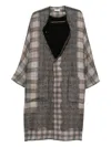 Pierre-louis Mascia Pierre Louis Mascia Wool Kimono In Gray