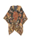 Pierre-louis Mascia Pancake Abstract-pattern Blanket-stitch Cape In Multi