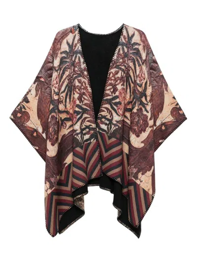 Pierre-louis Mascia Wool Printed Poncho