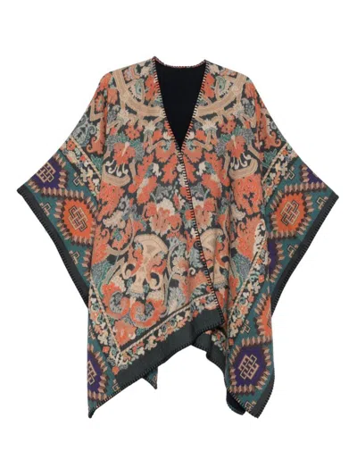 Pierre-louis Mascia Wool Printed Poncho
