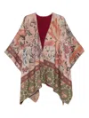 Pierre-louis Mascia Pierre Louis Mascia Wool Printed Poncho In Multi