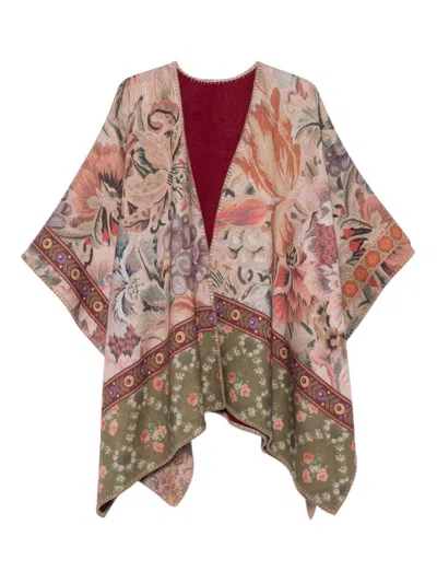 PIERRE-LOUIS MASCIA WOOL PRINTED PONCHO