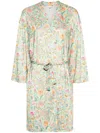 Pierre-louis Mascia Yoki Floral-print Jersey Top In Green