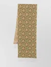 Pierre Louise Mascia "35x185" Scarf With Floral Pattern And Fringed Edges