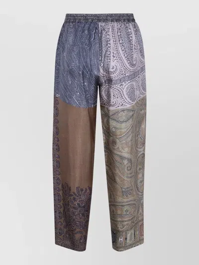 Pierre Louise Mascia Aloe Paisley Pattern Straight Leg Trousers In Animal Print