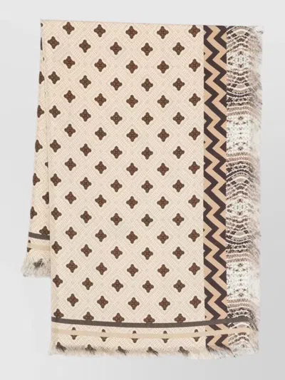 Pierre Louise Mascia Aloeuw Large Geometric Multi Pattern Scarf