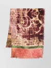 Pierre Louise Mascia Fringed Silk Scarf Soft Texture