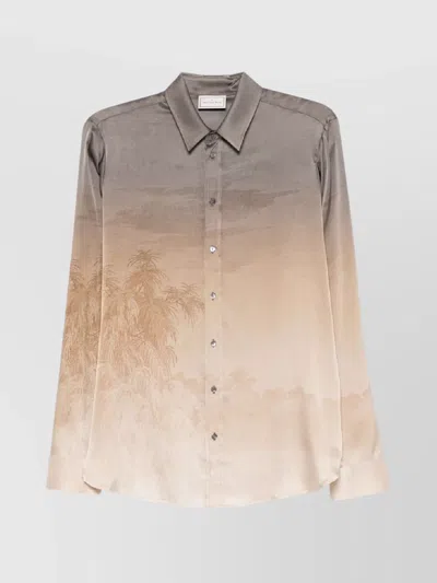 Pierre Louise Mascia Gradient Longsleeve Shirt With Long Sleeves In Multi