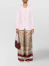 Pierre Louise Mascia Graphic Print High Waist Wide Leg Trousers In Multi