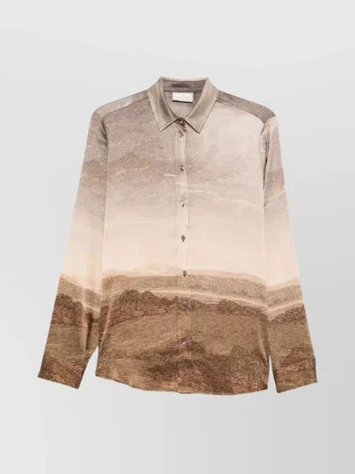 Pierre Louise Mascia Landscape Print Longsleeve Shirt By Adastrgum In Multi