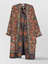 Pierre Louise Mascia Long Wool Kimono Tote Bag In Multi