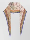 Pierre Louise Mascia Rectangular Scarf 65x120 Floral Pattern