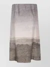 Pierre Louise Mascia Skirt With Draped Detail And Landscape Print In Multi